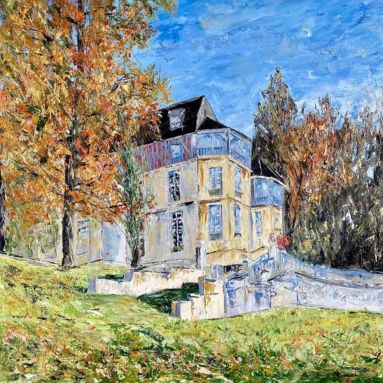 135cm X 135 cm Château des Avenières - 135cm X 135cm