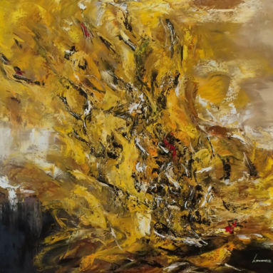 92cm X 73cm La fournaise - 92cm X 73cm